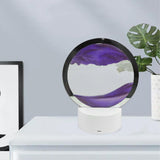 Maxbell Moving Sands Art Picture Flowing Sand Night Light Ornament Bedroom Purple