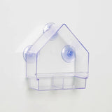 Maxbell Bird Feeder Window Hanger with Suction Cups Acrylic Feeder Food Dispenser