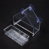 Maxbell Bird Feeder Window Hanger with Suction Cups Acrylic Feeder Food Dispenser