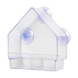 Maxbell Bird Feeder Window Hanger with Suction Cups Acrylic Feeder Food Dispenser