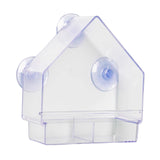 Maxbell Bird Feeder Window Hanger with Suction Cups Acrylic Feeder Food Dispenser
