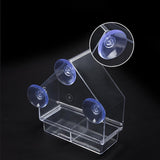 Maxbell Bird Feeder Window Hanger with Suction Cups Acrylic Feeder Food Dispenser