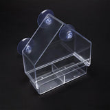 Maxbell Bird Feeder Window Hanger with Suction Cups Acrylic Feeder Food Dispenser