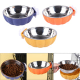 Maxbell Pet Feeding Bowl Hanging Dog Bowl Cat Bowl Removable Puppy Water Feeder Blue