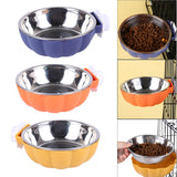 Maxbell Pet Feeding Bowl Hanging Dog Bowl Cat Bowl Removable Puppy Water Feeder Blue