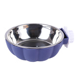 Maxbell Pet Feeding Bowl Hanging Dog Bowl Cat Bowl Removable Puppy Water Feeder Blue