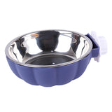 Maxbell Pet Feeding Bowl Hanging Dog Bowl Cat Bowl Removable Puppy Water Feeder Blue