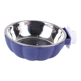 Maxbell Pet Feeding Bowl Hanging Dog Bowl Cat Bowl Removable Puppy Water Feeder Blue