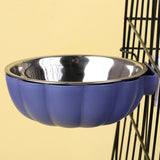 Maxbell Pet Feeding Bowl Hanging Dog Bowl Cat Bowl Removable Puppy Water Feeder Blue
