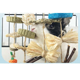 Maxbell Creative Wooden Bite Toy Biting for Small Animals Cockatiel Guinea Pigs