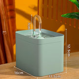 Maxbell Automatic Cat Water Fountain Water Dispenser Silent Drinking Water green