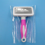 Maxbell Dog Brush Deshedding Long Hairs Non Slip Handle Hair Brush Undercoat red