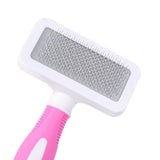 Maxbell Dog Brush Deshedding Long Hairs Non Slip Handle Hair Brush Undercoat red