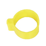 Maxbell 100x Reusable Pigeon Leg Foot Rings Clip On Bird Dove Duck Bands Yellow