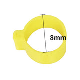 Maxbell 100x Reusable Pigeon Leg Foot Rings Clip On Bird Dove Duck Bands Yellow