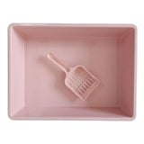 Maxbell Cat Litter Box Pet Litter Tray Toilet Litter Pan Kitty with Scoop