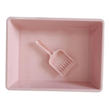 Maxbell Cat Litter Box Pet Litter Tray Toilet Litter Pan Kitty with Scoop