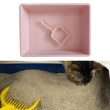 Maxbell Cat Litter Box Pet Litter Tray Toilet Litter Pan Kitty with Scoop