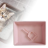 Maxbell Cat Litter Box Pet Litter Tray Toilet Litter Pan Kitty with Scoop