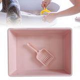 Maxbell Cat Litter Box Pet Litter Tray Toilet Litter Pan Kitty with Scoop