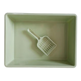 Maxbell Cat Litter Box Pet Litter Tray Toilet Litter Pan Kitty with Scoop