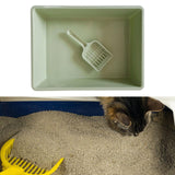 Maxbell Cat Litter Box Pet Litter Tray Toilet Litter Pan Kitty with Scoop
