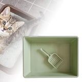 Maxbell Cat Litter Box Pet Litter Tray Toilet Litter Pan Kitty with Scoop