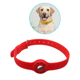Maxbell Collar Holder Pet Dog Silicone Collar Soft Tear Resistant Red