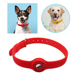 Maxbell Collar Holder Pet Dog Silicone Collar Soft Tear Resistant Red