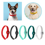 Maxbell Collar Holder Pet Dog Silicone Collar Soft Tear Resistant Red