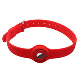 Maxbell Collar Holder Pet Dog Silicone Collar Soft Tear Resistant Red