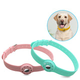 Maxbell Collar Holder Pet Dog Silicone Collar Soft Tear Resistant Red