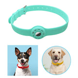 Maxbell Collar Holder Pet Dog Silicone Collar Soft Tear Resistant Olive Green
