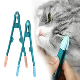Maxbell Cat Eye Brush Comb Removing Mucus Tear Stain Remover Multipurpose Tool Pink