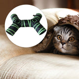 Maxbell Cat Tunnels Tube Collapsible Interactive Toys Play for Rabbit Kitten Pet Green