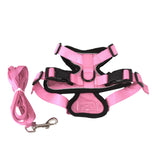 Maxbell Cat Puppy Harness and Leash Set Easily Control Padded Mesh Vest Pink S