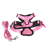 Maxbell Cat Puppy Harness and Leash Set Easily Control Padded Mesh Vest Pink S