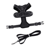 Maxbell Cat Puppy Harness and Leash Set Easily Control Padded Mesh Vest S Black
