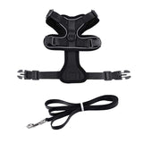 Maxbell Cat Puppy Harness and Leash Set Easily Control Padded Mesh Vest S Black