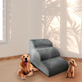 Maxbell Soft Pet Stairs Ramp Small Cats Puppy Anti Slip Dog Ladder Gray