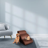 Maxbell Soft Pet Stairs Ramp Small Cats Puppy Anti Slip Dog Ladder Brown