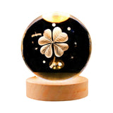 Maxbell Glass Ball Night Light 6cm Ornament for Christmas Birthday Bedside StyleA