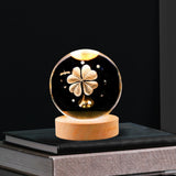 Maxbell Glass Ball Night Light 6cm Ornament for Christmas Birthday Bedside StyleA