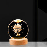 Maxbell Glass Ball Night Light 6cm Ornament for Christmas Birthday Bedside StyleA