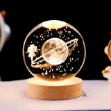 Maxbell Glass Ball Night Light 6cm Ornament for Christmas Birthday Bedside StyleB