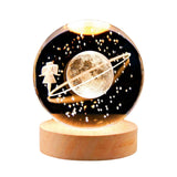 Maxbell Glass Ball Night Light 6cm Ornament for Christmas Birthday Bedside StyleB