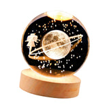 Maxbell Glass Ball Night Light 6cm Ornament for Christmas Birthday Bedside StyleB