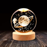 Maxbell Glass Ball Night Light 6cm Ornament for Christmas Birthday Bedside StyleB
