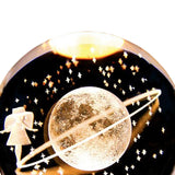 Maxbell Glass Ball Night Light 6cm Ornament for Christmas Birthday Bedside StyleB