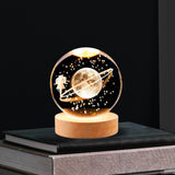 Maxbell Glass Ball Night Light 6cm Ornament for Christmas Birthday Bedside StyleB
